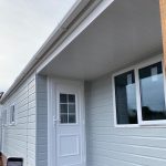 Park home after external cladding