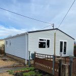 Park home after external cladding